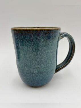 Share Blue Sky Studio Pottery Coffee Tea Mug Cup 2003 Hand Thrown Rustic